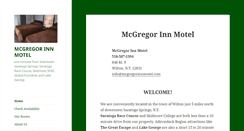 Desktop Screenshot of mcgregorinnmotel.com