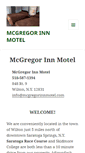 Mobile Screenshot of mcgregorinnmotel.com