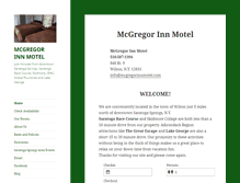 Tablet Screenshot of mcgregorinnmotel.com